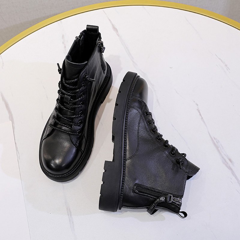 Short boots women's autumn 2021 new single boots children thick-soled breathable thin thin thin boots Martin boots women's trend