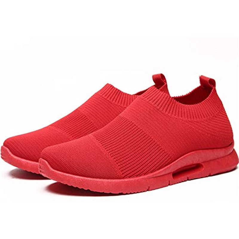 Damyuan Mens Lightweight Athletic Running Walking Gym Shoes Casual Sports Shoes Fashion Sneakers Walking Shoes Red1