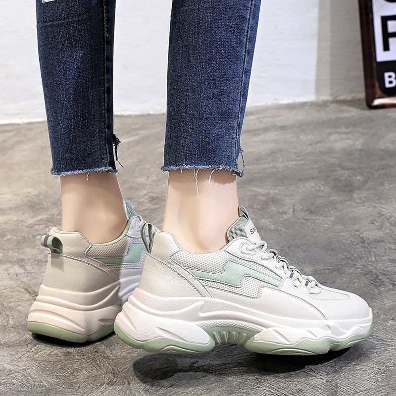 2021 spring new female Zhixun thick-soled climax shoes sports casual running