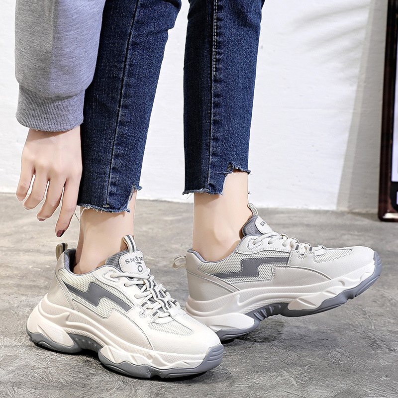 2021 spring new female Zhixun thick-soled climax shoes sports casual running