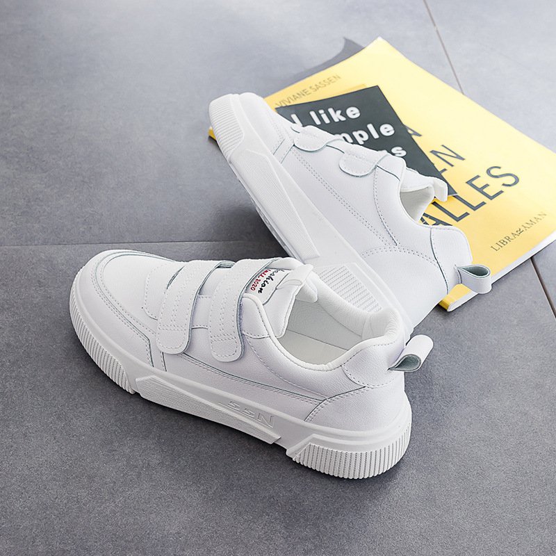 2021 spring new Velcro small white shoes women's casual shoes female students breathable running shoes women