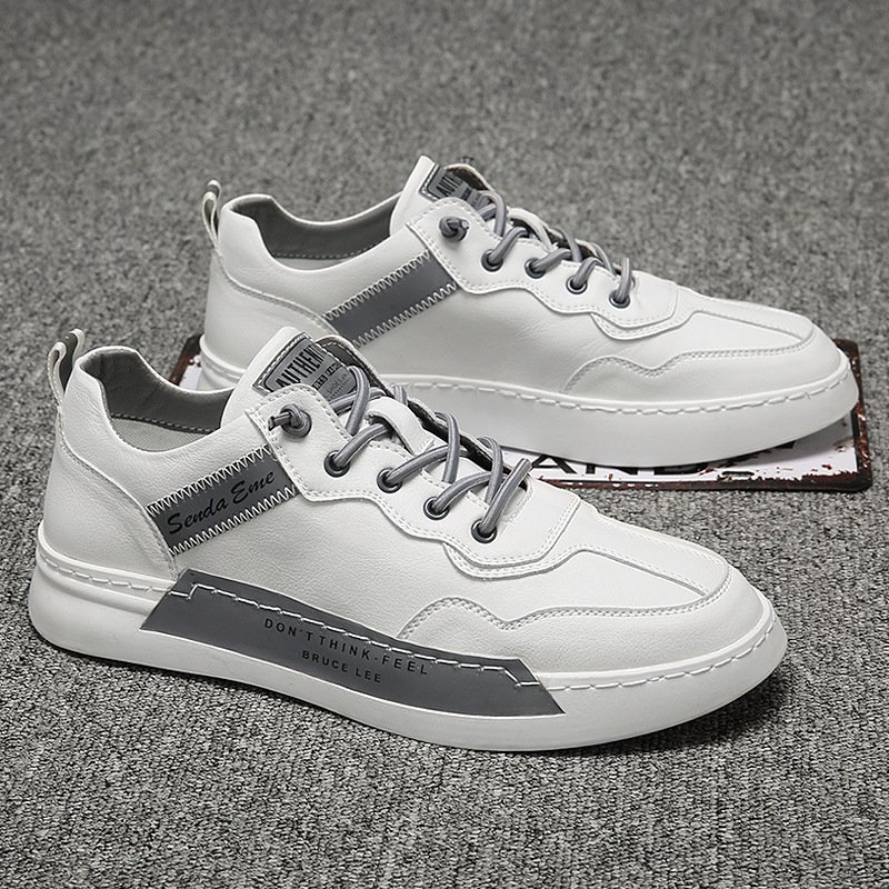 Men's shoes summer 2021 new white shoes men's breathable shoes trendy shoes flat bottom trend men's shoes